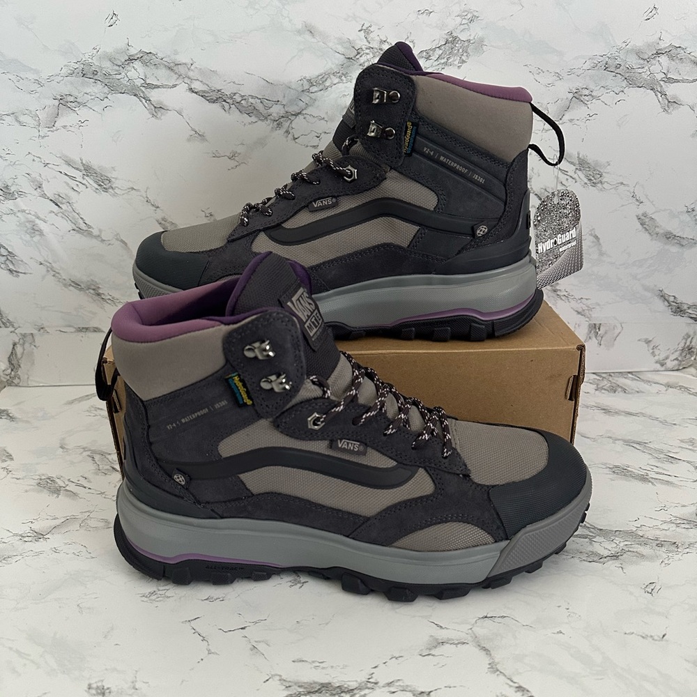 Vans UltraRange EXO Hi MTE 2 Hiking Boots Waterproof Grey Purple Women’s Sizes